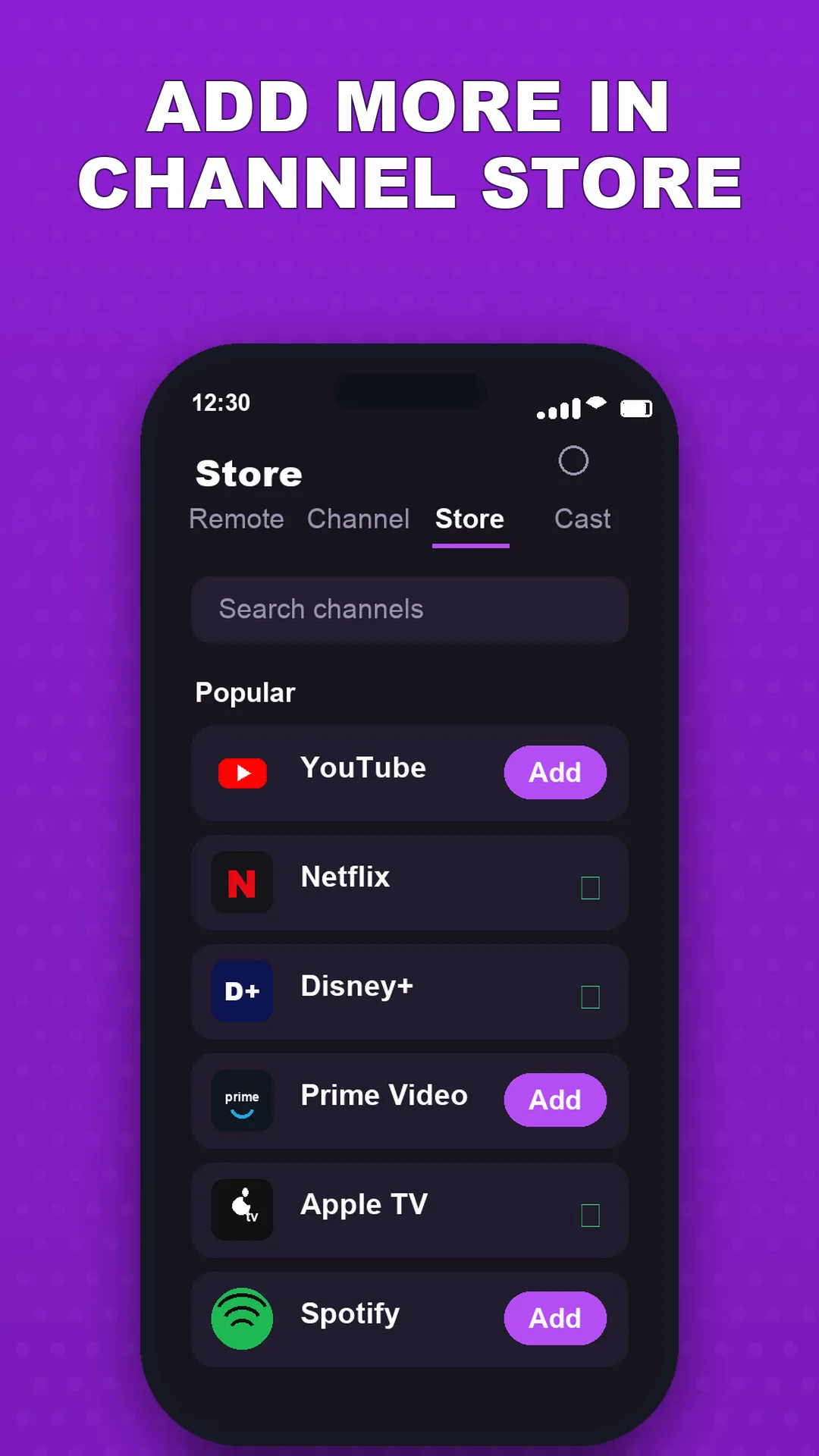 Universal TV Remote screen 3